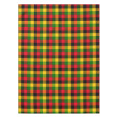  African Rasta Reggae Colours Plaid Pattern Design テーブルクロス (正面)