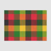  African Rasta Reggae Colours Plaid Pattern Design 薄葉紙 (正面)