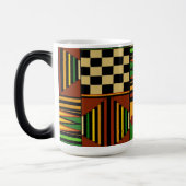 African Royal Kente Cloth Design モーフィングマグカップ (左)