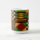African Royal Kente Cloth Design モーフィングマグカップ (中央)