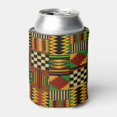 African Royal Kente Cloth Design 缶クーラー (缶正面)