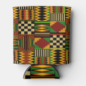 African Royal Kente Cloth Design 缶クーラー (正面)