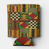 African Royal Kente Cloth Design 缶クーラー (裏面)