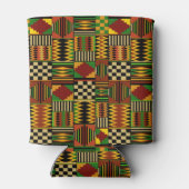 African Royal Kente Cloth Design 缶クーラー (裏面)