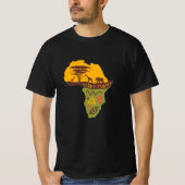 African Safari Mens T-Shirt Tシャツ (正面)