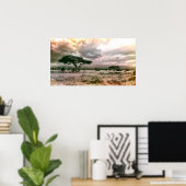 African Sahara Serengeti Savannah National Park ポスター (ホームオフィス)