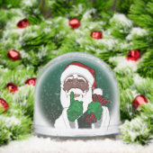 African Santa Snow Globe Custom Christmas Gifts (クリスマス)