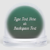 African Santa Snow Globe Custom Christmas Gifts (裏面)