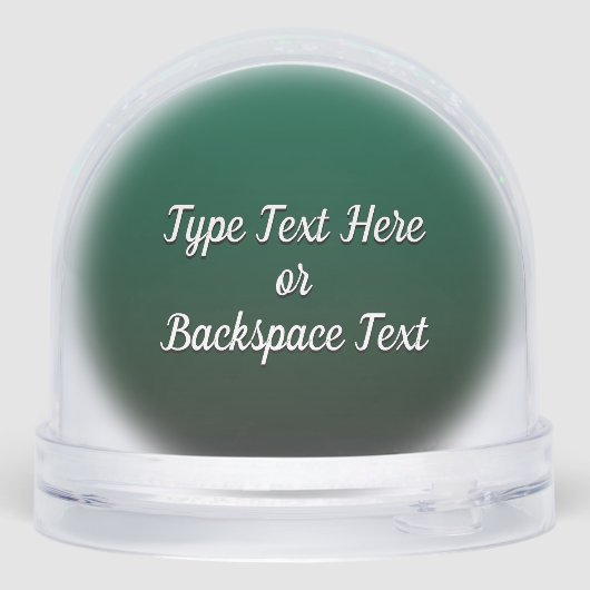 African Santa Snow Globe Custom Christmas Gifts (裏面)