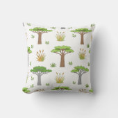African Savanna Trees and Grasslands Cushion クッション (正面)