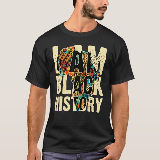 African Style Africa Continent I Am Black History  Tシャツ (正面)