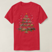 African Sulcata Tortoise Christmas Tree Funny Mars Tシャツ (デザイン正面)
