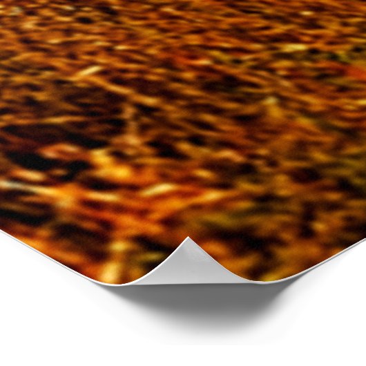 African Sunset Safari Majesty Design ポスター (角)