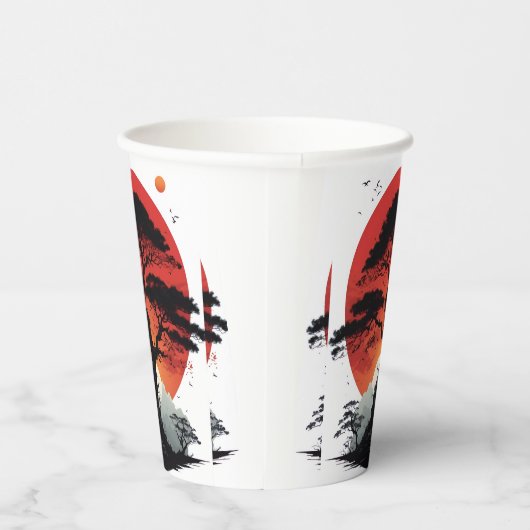 African Sunset Tree 紙コップ (右)