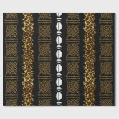 African Tribal Animal Print Wrapping Paper ラッピングペーパー (フラット)