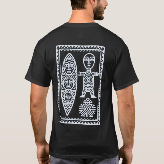 African_Tribal_Art_Echoes W. Tシャツ (裏面)