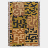 African Tribal BaKuba スローブランケット (正面縦)