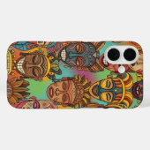 AFRICAN TRIBAL MASK Case-Mate iPhoneケース (裏面 (横))