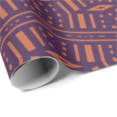 African Tribal Mudcloth Print Wrapping Paper ラッピングペーパー (ロールコーナー)