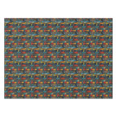 African tribal pattern with idols. テーブルクロス (正面(横))