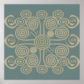 african tribe ornate ポスター (正面)