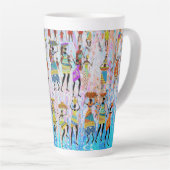 African Village カフェラテマグ (右アングル)