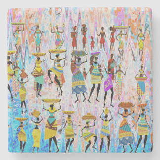 African Village ストーンコースター