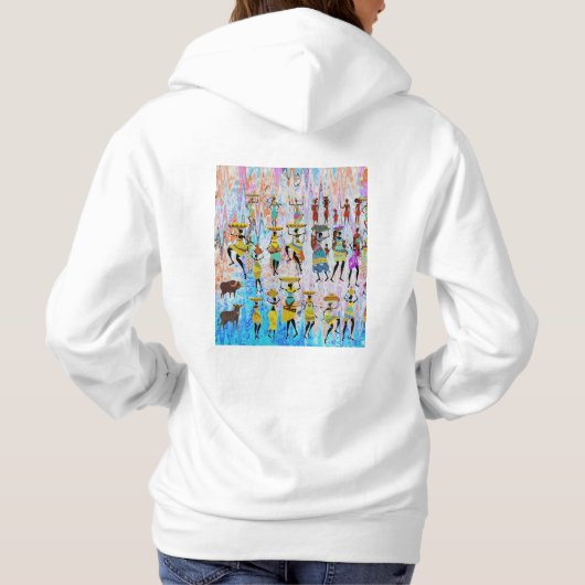 African Village  パーカ (裏面)