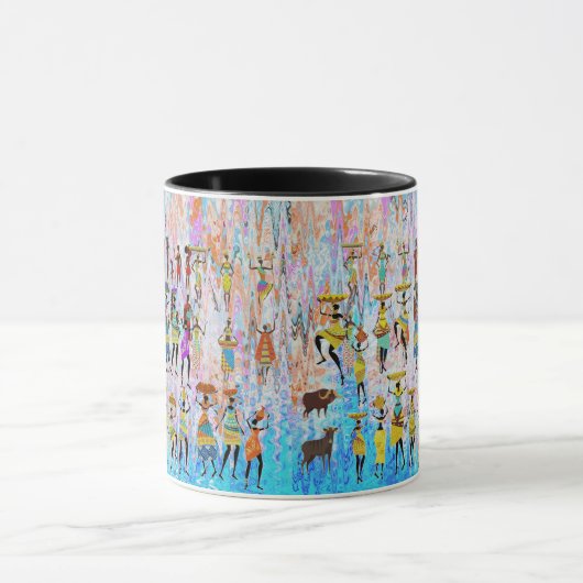 African Village マグカップ (中央)