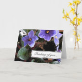 African Violet 考え's of You Greeting Card カード (黄色い花)