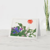 African violet, Gerbera by Tanigami Konan カード (正面)