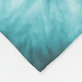 African Watercolor Pattern. Raster Illustration フリースブランケット (角)