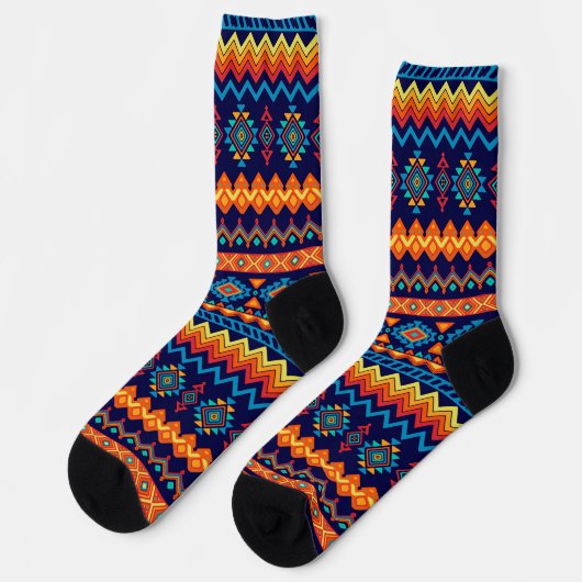 African Wax Print Africa Kente Afri Ankara Socks ソックス (左)