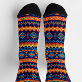African Wax Print Africa Kente Afri Ankara Socks ソックス (上部)