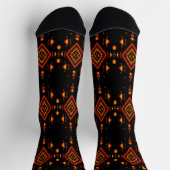 African Wax Print Africa United Afri Power Socks ソックス (上部)