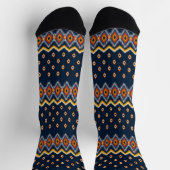 African Wax Print Africa United Afri Power Socks ソックス (上部)