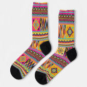 African Wax Print Africa United UNIA Afri Socks ソックス (左)
