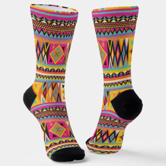 African Wax Print Africa United UNIA Afri Socks ソックス (傾斜あり)