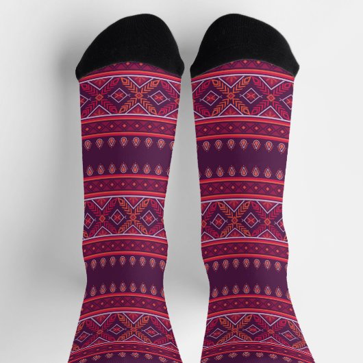 African Wax Print Africa United UNIA Afri Socks ソックス (上部)