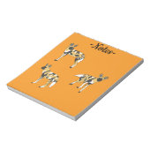 African Wild Dogs ノートパッド (回転)