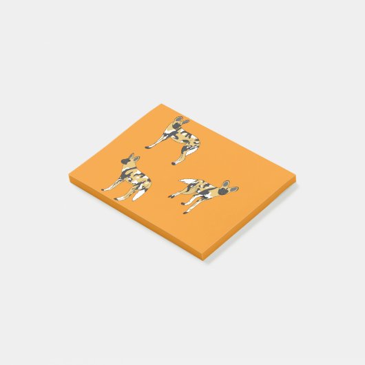 African Wild Dogs ポストイット (アングル)