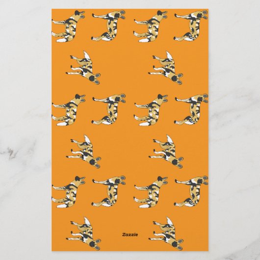 African Wild Dogs 便箋 (裏面)