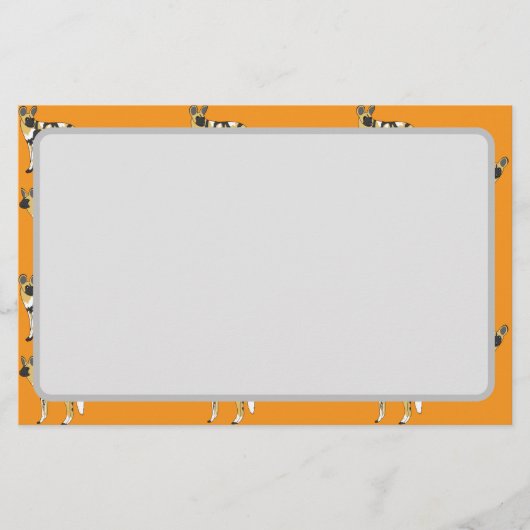 African Wild Dogs 便箋 (正面)