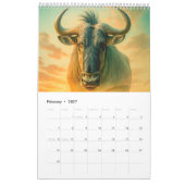 African Wildlife Calendar – Big Five & Iconic カレンダー (2月 2027)