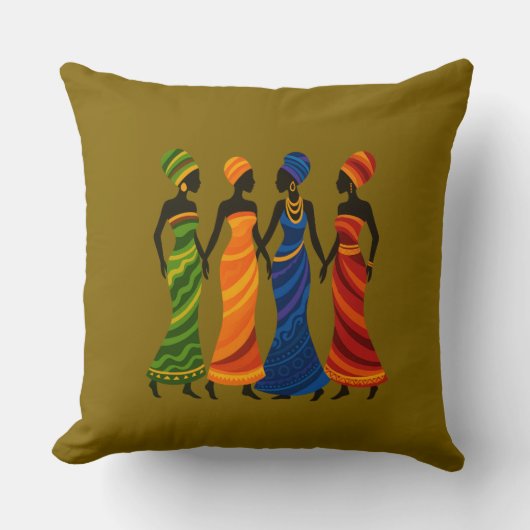 African Women  クッション (正面)