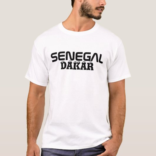 Africankokoカスタムなダカール、セネガル Tシャツ (正面)