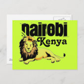 Africankokoカスタムナイロビ，ケニア ポストカード (正面/裏面)