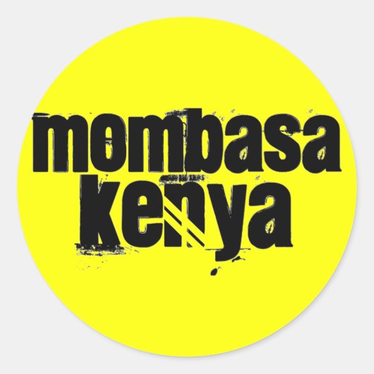 Africankokoカスタム Mombasa(ケニア) ラウンドシール (正面)