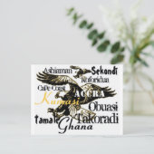 Africankokoガーナカスタムはがき ポストカード (スタンド正面)