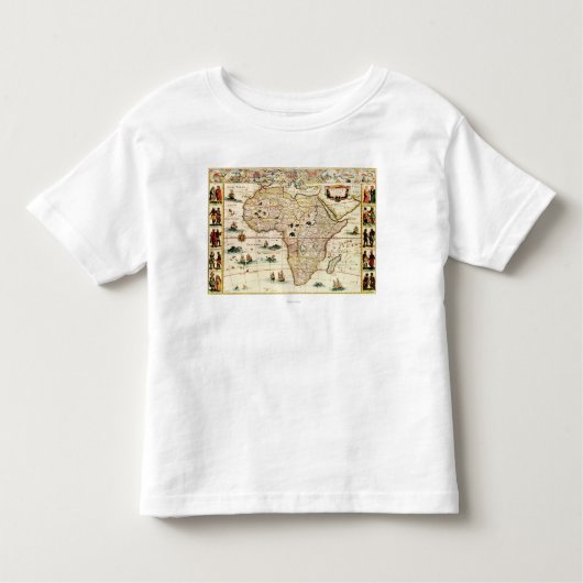 AfricaPanoramic MapAfrica 2 トドラーTシャツ (正面)